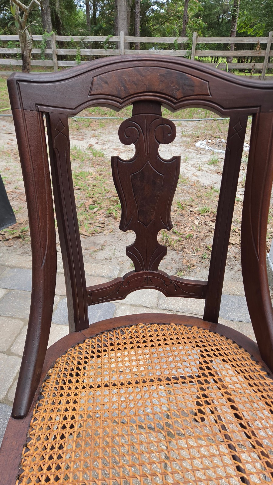 19th Century Antique Victorian Mahogany Cane Seat Chair– Circa 1900–1915