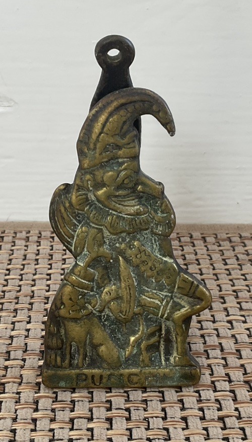 Antique Vintage Brass Punch door knocker