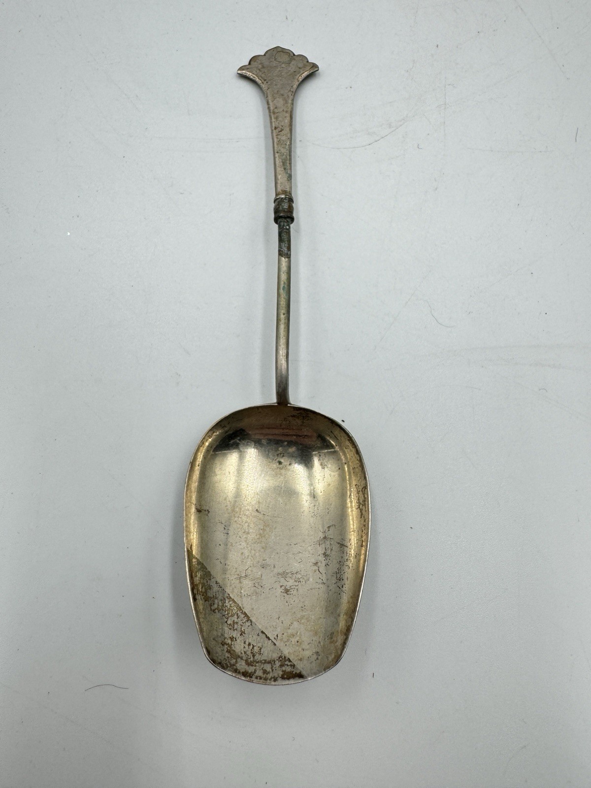 Antique Sterling Silver Shovel Spoon Ornate Handle Crumb Scoop Hallmark Silver