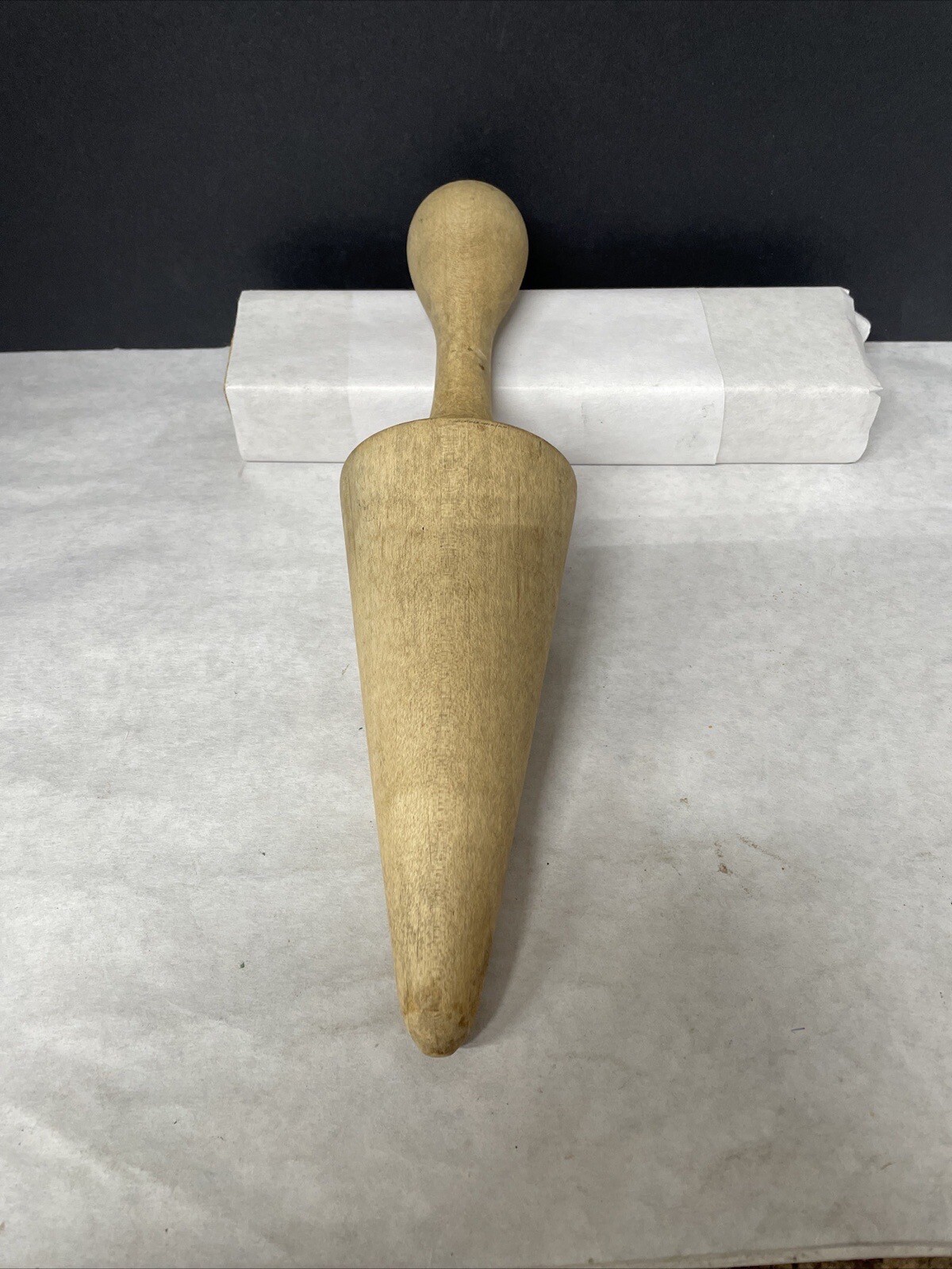Vintage MCM Mid Century 11″ Wooden Pestle Cone Shaped Food Mill Masher Canning