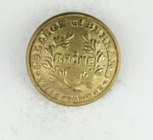 1870s-90s College Ce Bernard Ville Franche Rhone French Uniform Button L5C