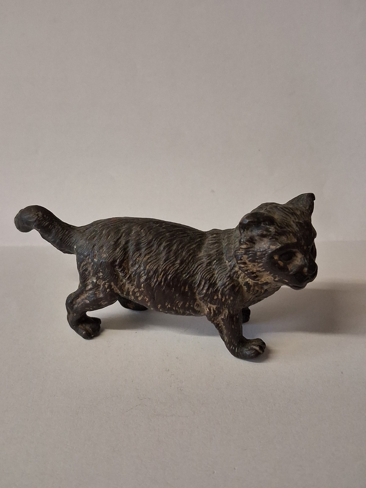 Late 19thC Franz Bergman Signed Austrian Cold Painted Bronze Cat Figure