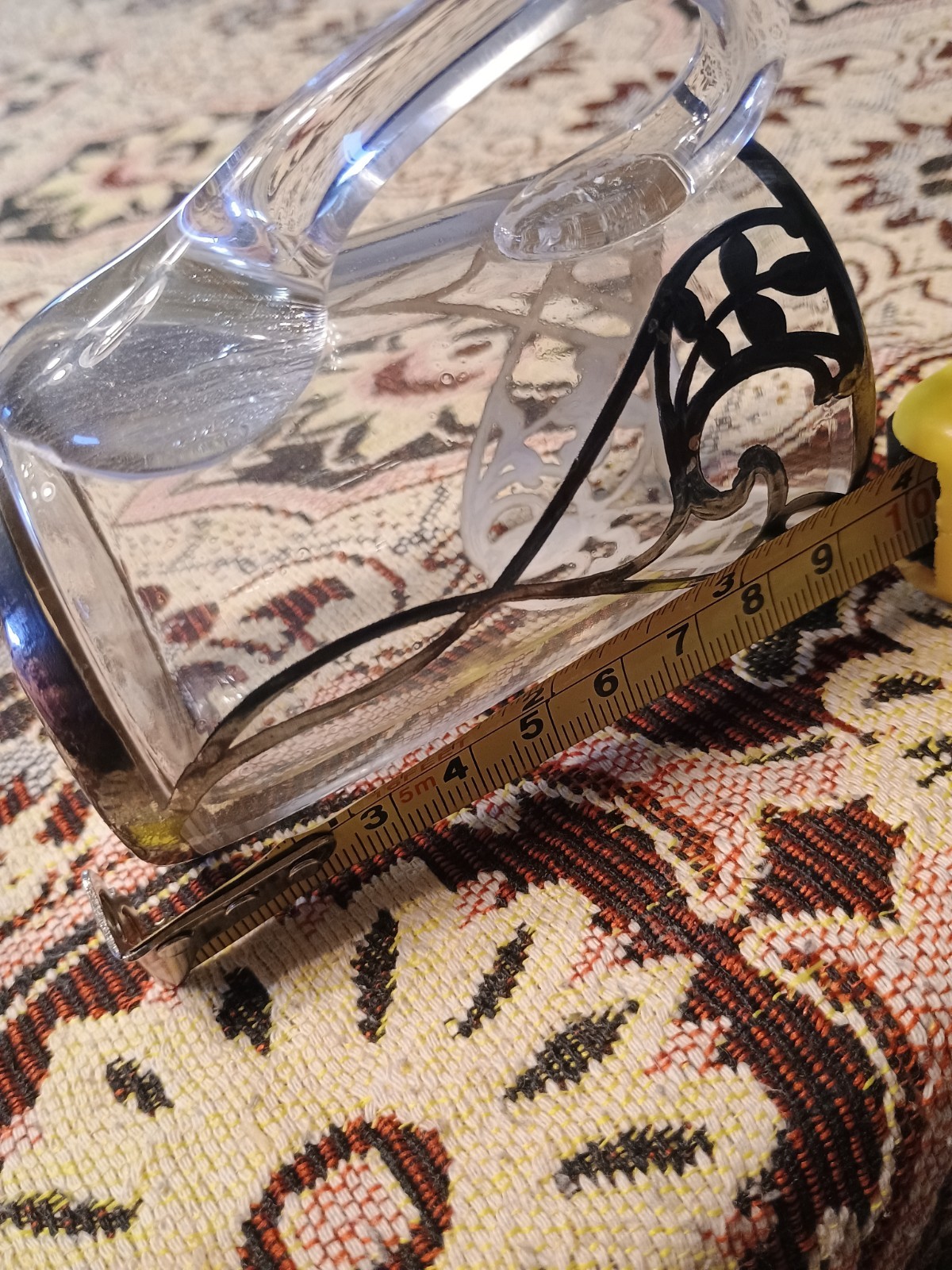 Silver Overlay Glass