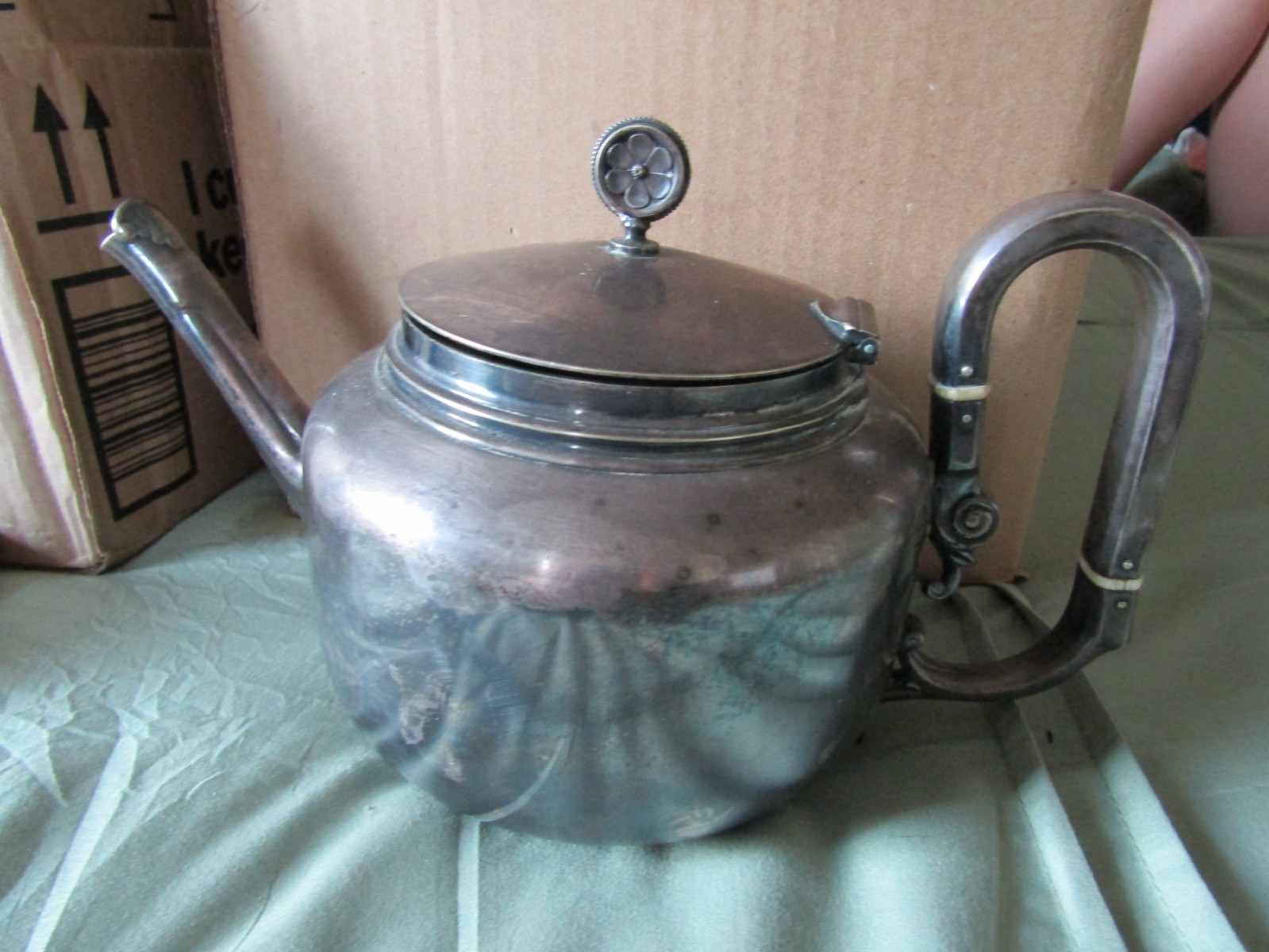 Vintage Gorham Manufacturing Company Silver Soldered Teapot 0240 19