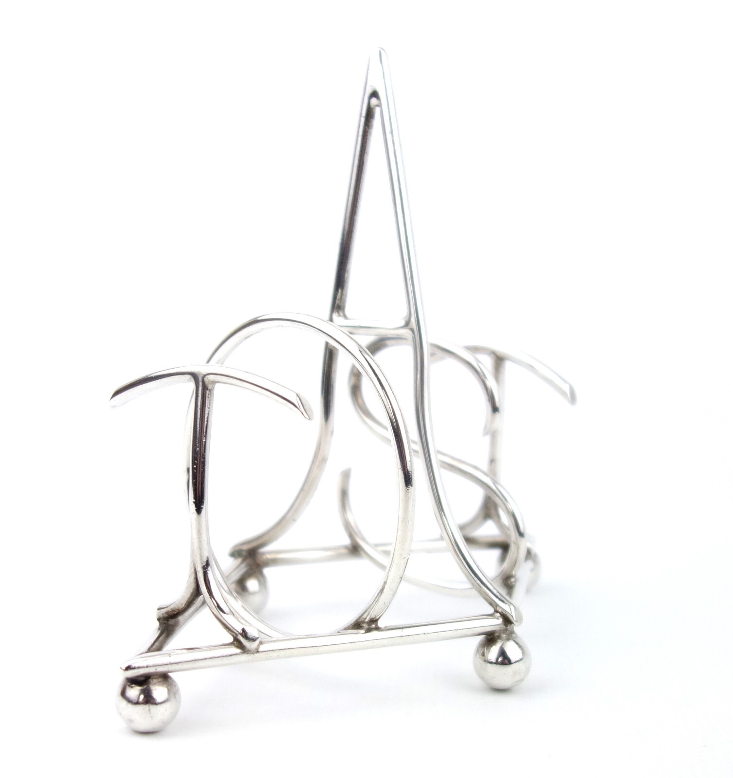 Antique Sterling Silver Toast Rack Rd No. 249288 Hukin & Heath London 1904