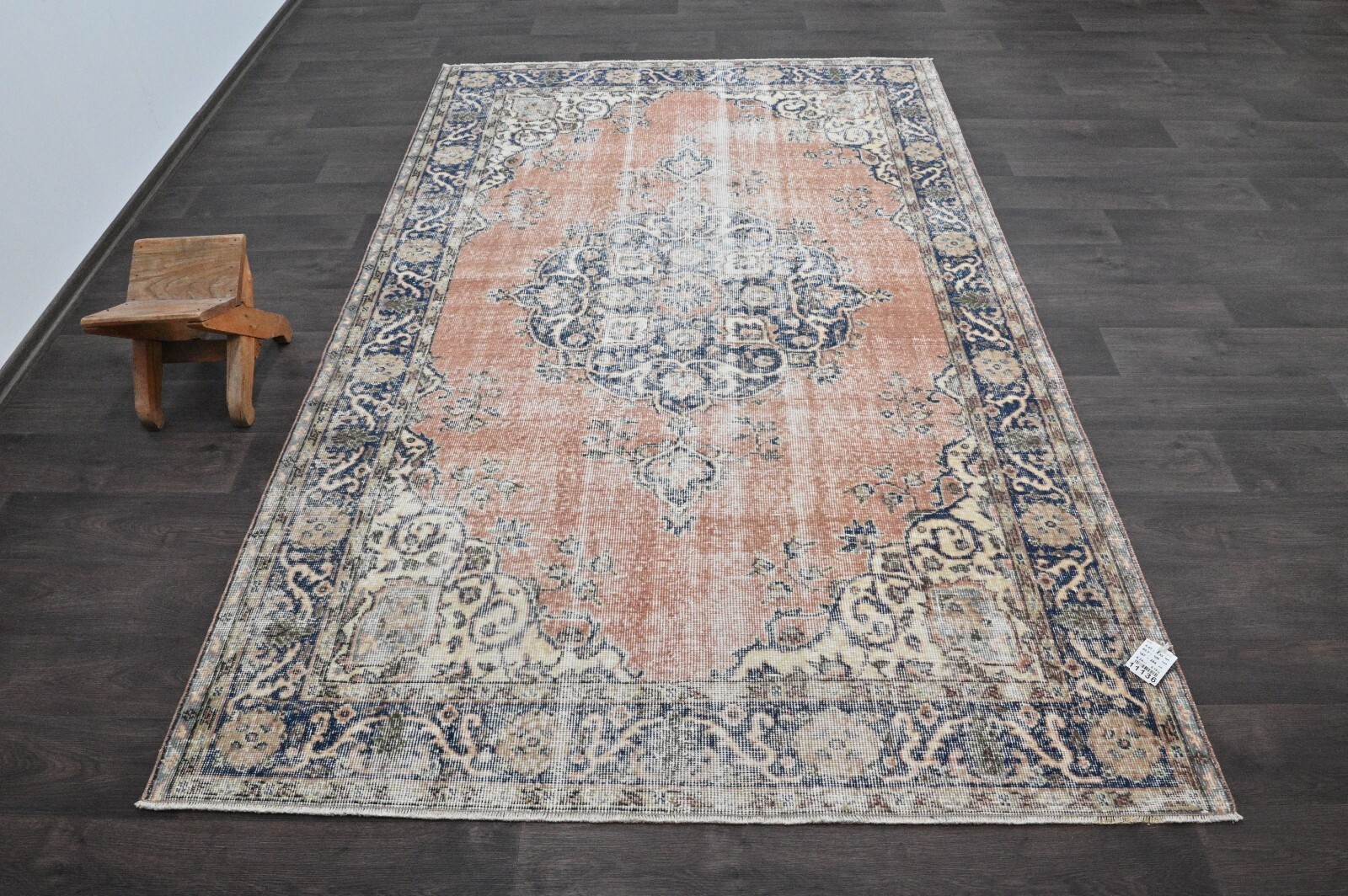 Oushak Turkish Vintage Rug 5×8 Kilim Rug Anatolian Handmade Boho Decor PINK