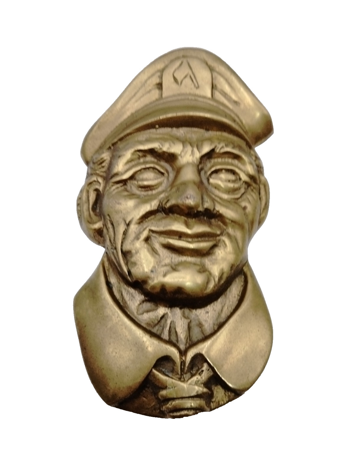 Vintage Penco 1979 Solid Brass Sea Captain Sailor Seaman Door Knocker Nautical