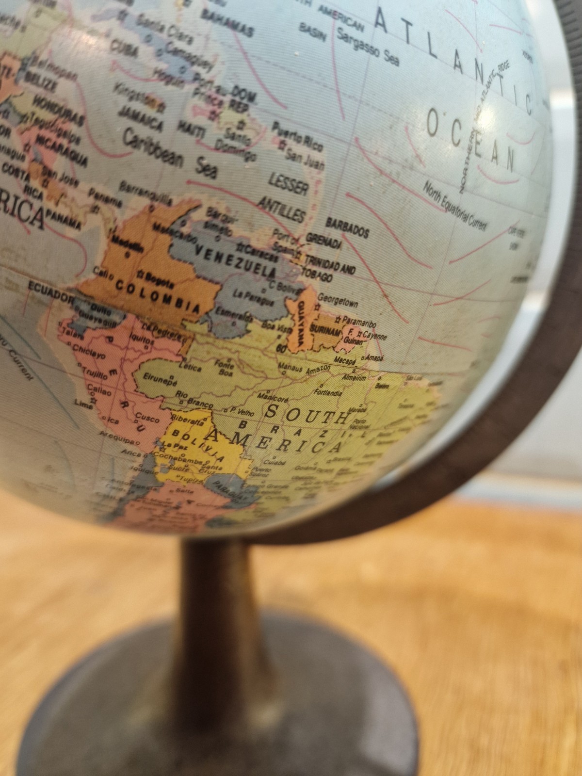 Vintage Desk Top Globe Denmark 1978 ‘Scan-Globe’