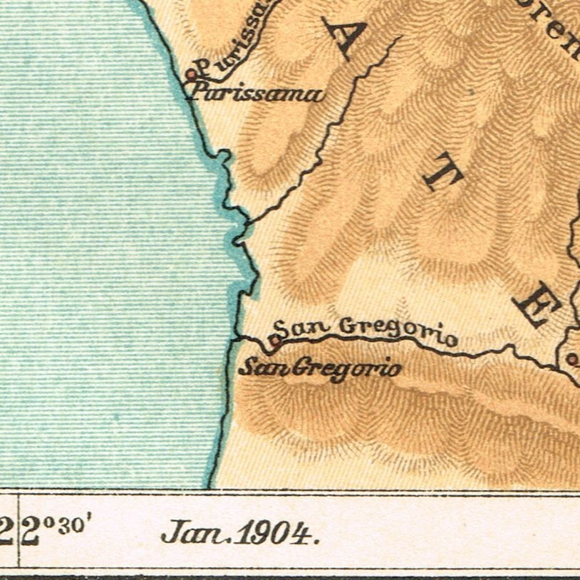 SAN FRANCISCO dated 1904 Original Vintage Authentic Map CALIFORNIA Oakland