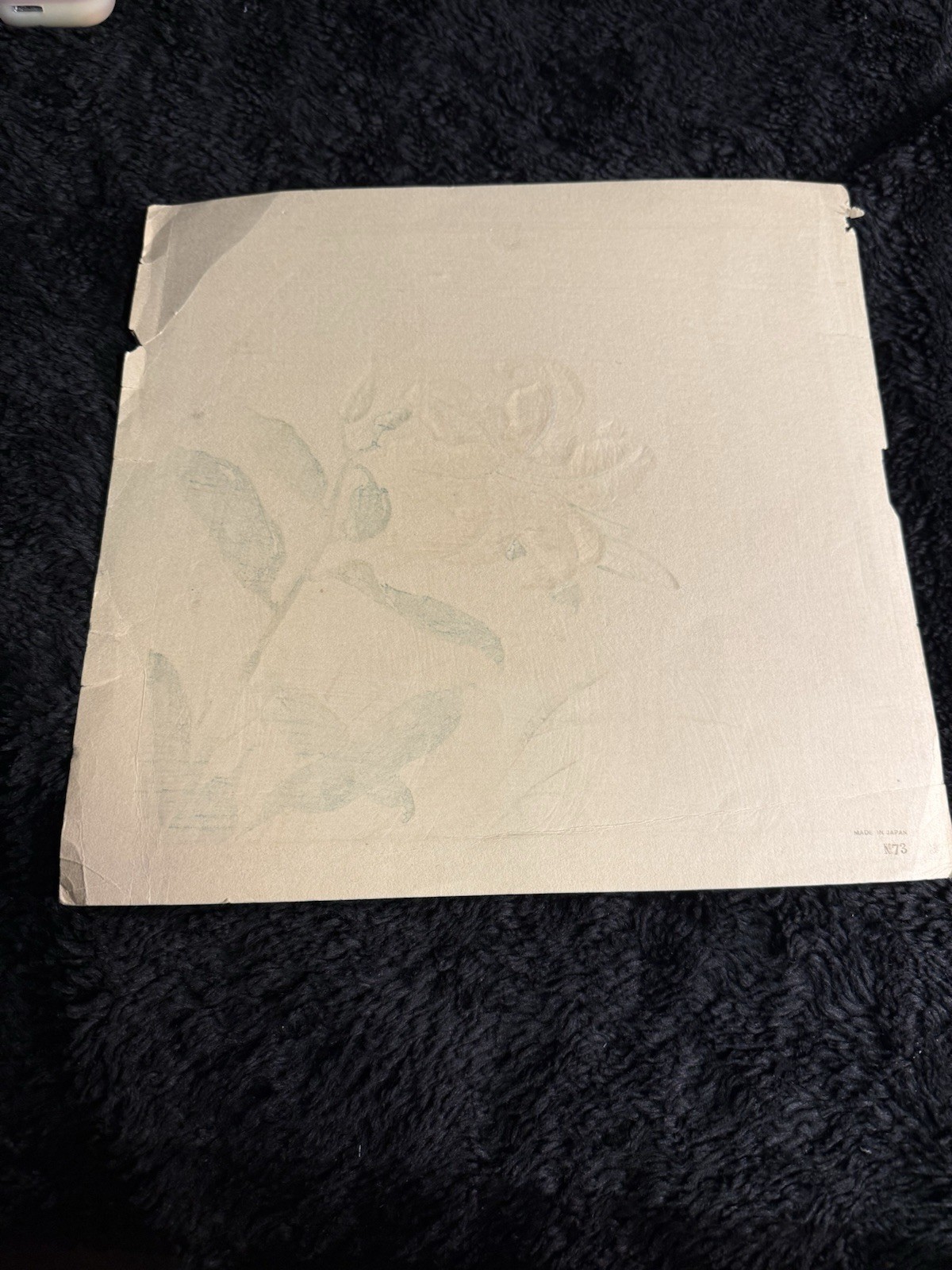 Vintage Japanese Wood Block Print unknown artist Lillies