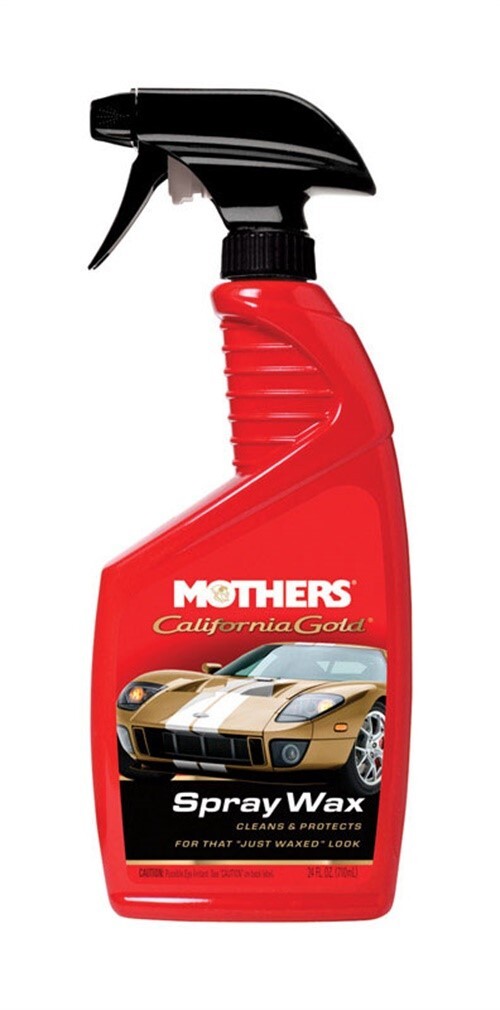 Mothers 5724 Long Last California Gold Spray Wax 24 oz. for Wet or Dry Surface