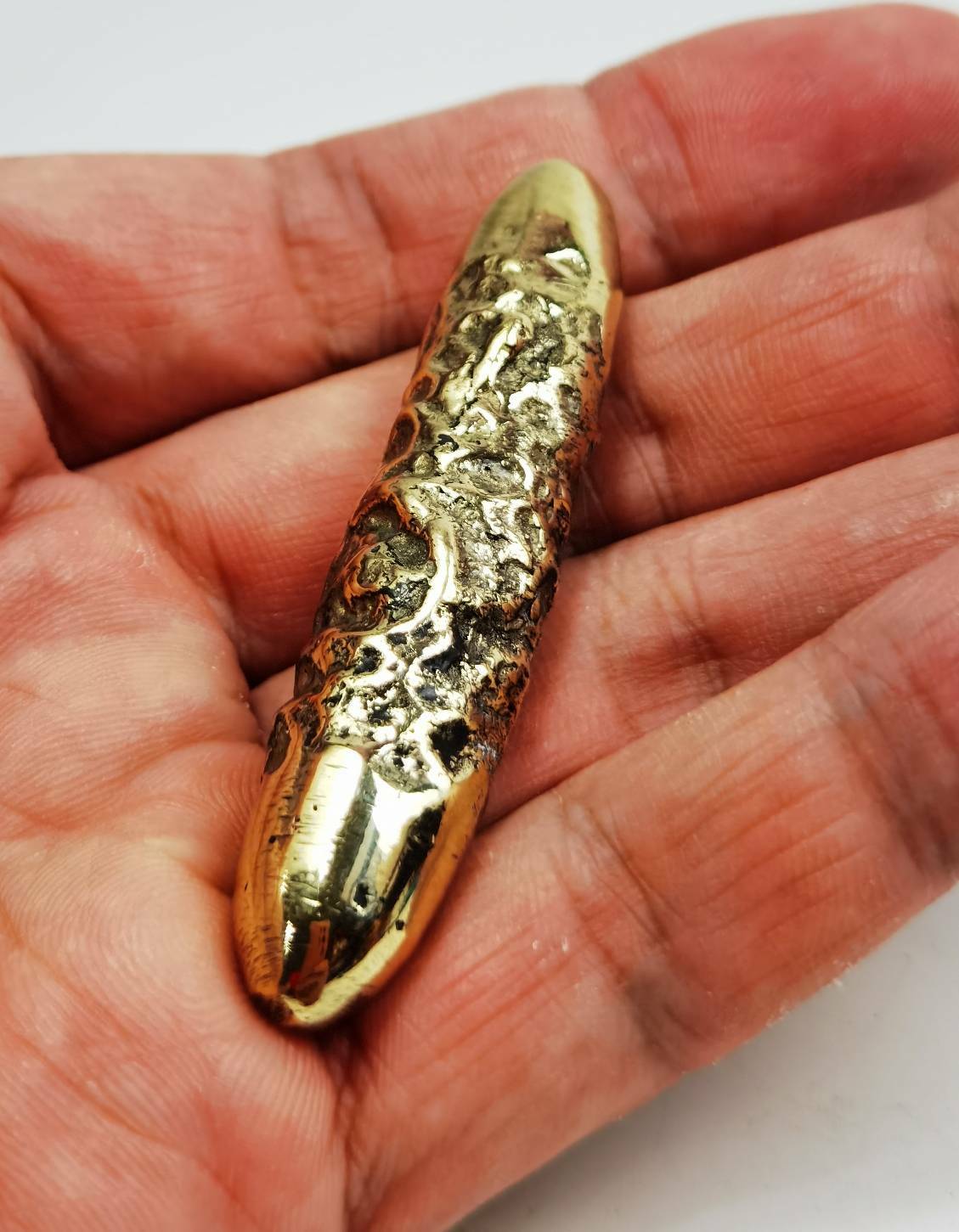 Natural Laos Gold Leklai Amulet Powerful Buffalo Mountain Cave drop Master Real