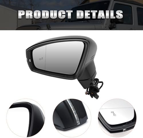 Left Driver Electric Side Mirror Compatible with Volkswagen Tiguan 2018 2019 …