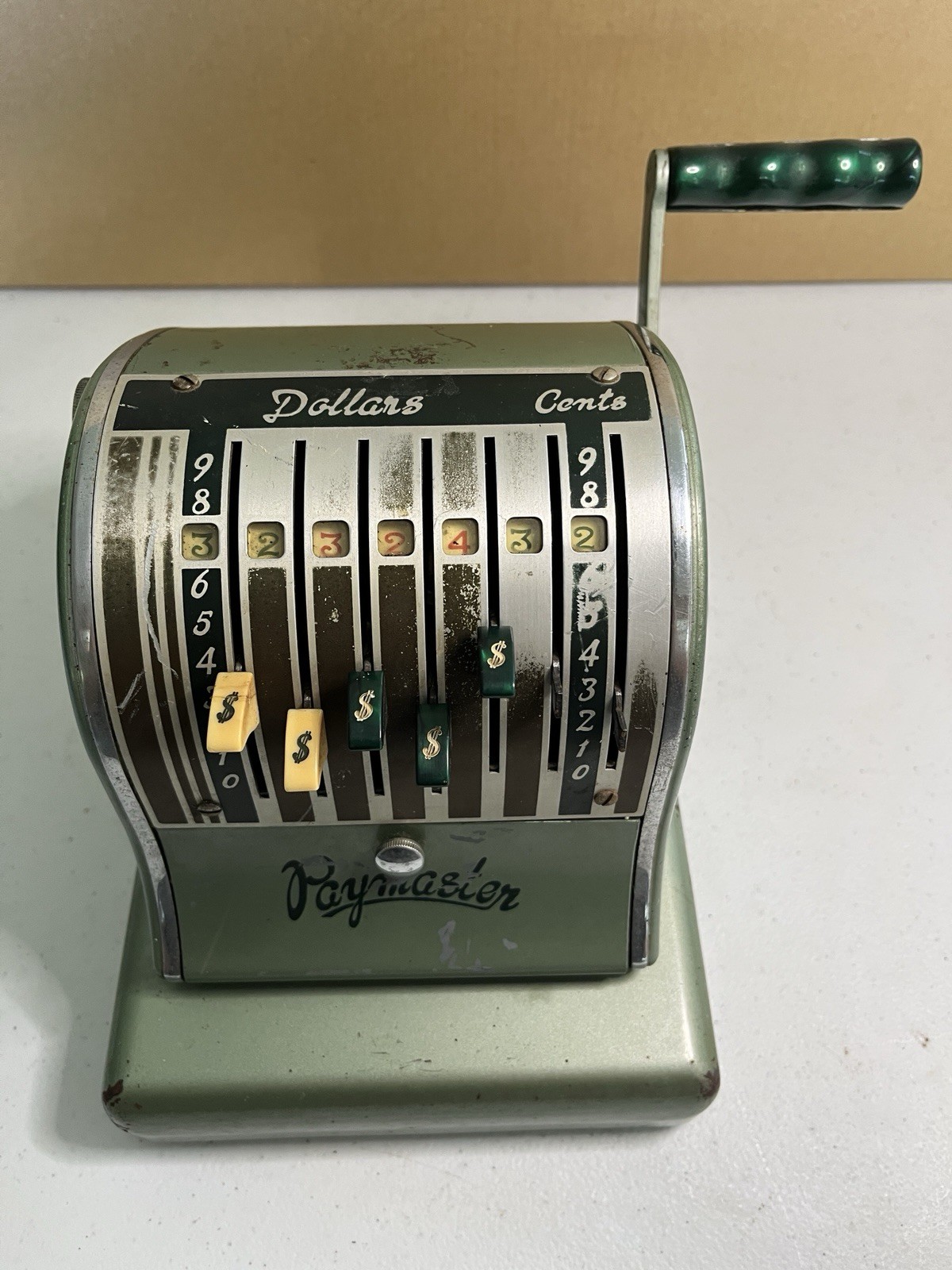 The Paymaster Complete Check Writer Machine SERIES S-600 Antique 1950s