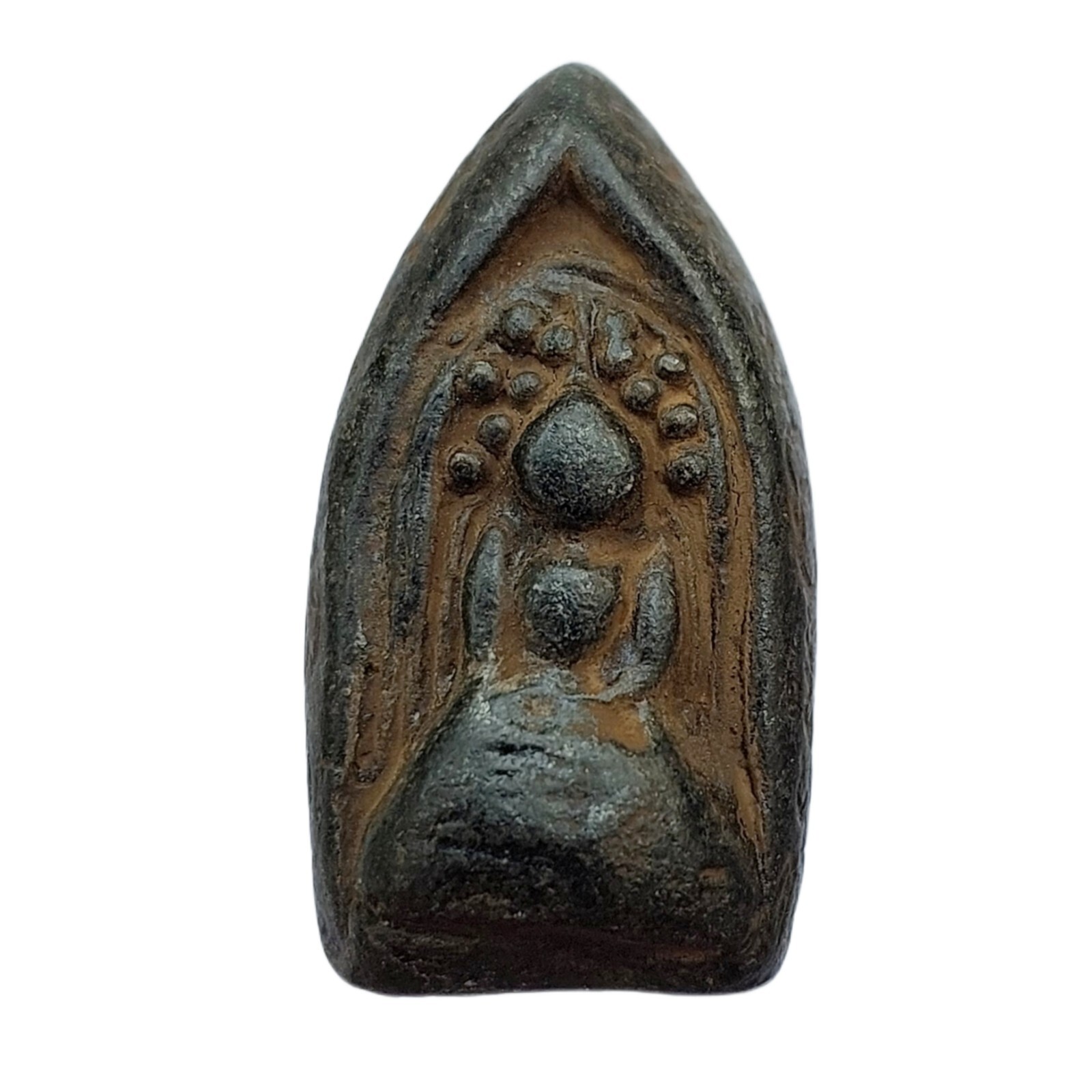 Buddha Phra Kring Khong Takhian Old Thai Amulet 22nd-23rd Buddhist Century