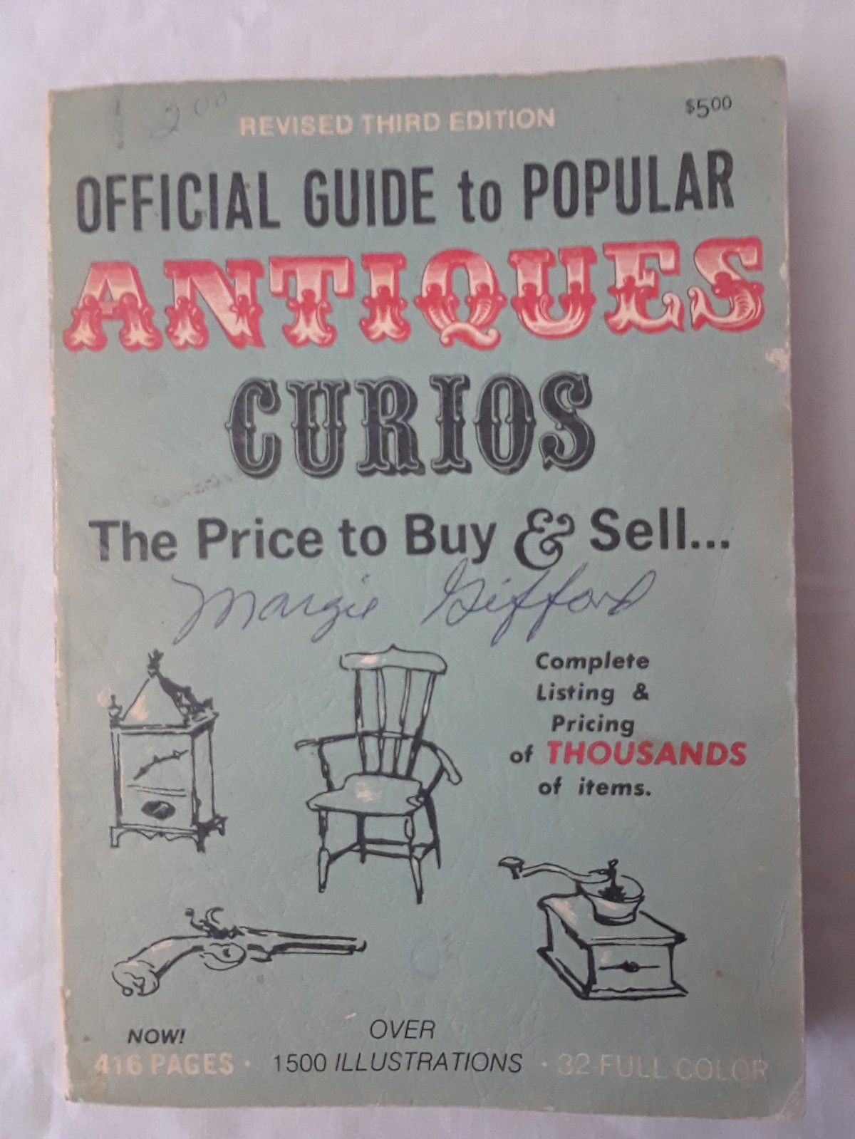 1971 Rev 3rd Edition The Official Guide to Popular Antiques Curios The Price