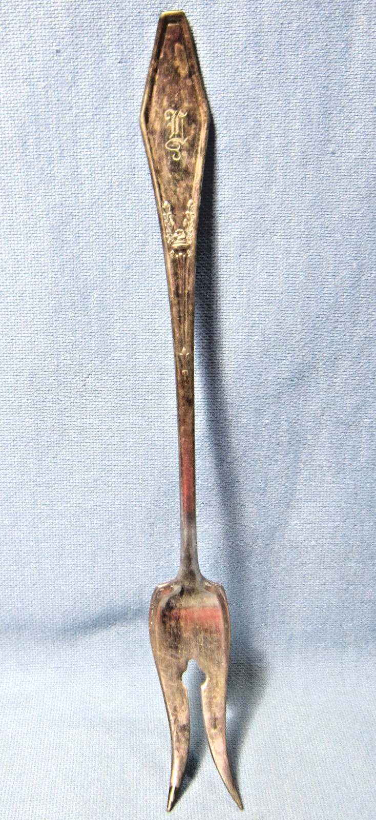 Vintage OLIVE or PICKLE FORK ~ Holmes & Edwards Silverplate