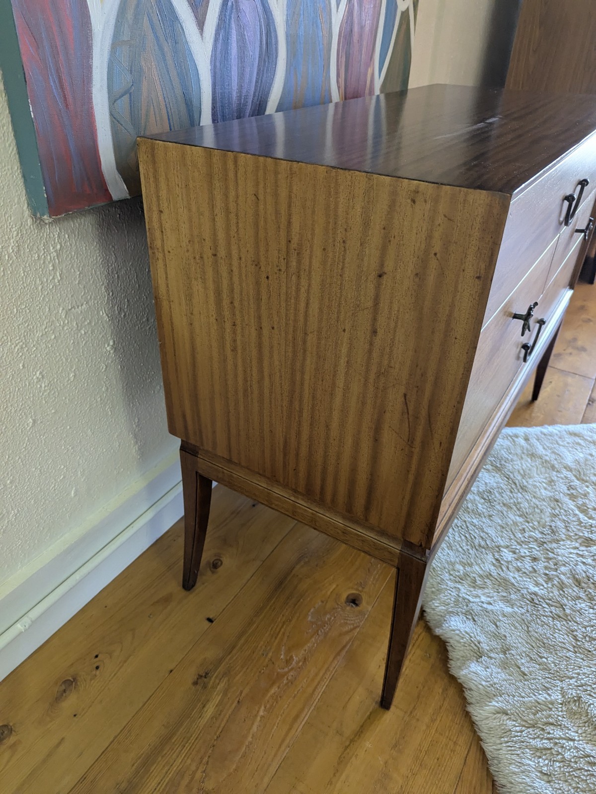 🤩 Tommi Parzinger 🔥 Charak Vintage MCM ❤️ Mahagony Dresser Chest Sideboard 😲