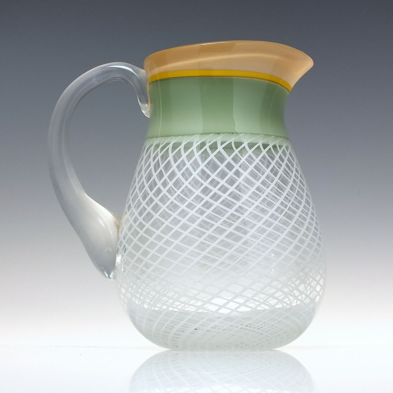 Unique Mike Hunter Glass Vitro a Filli Large Cream Jug 2015