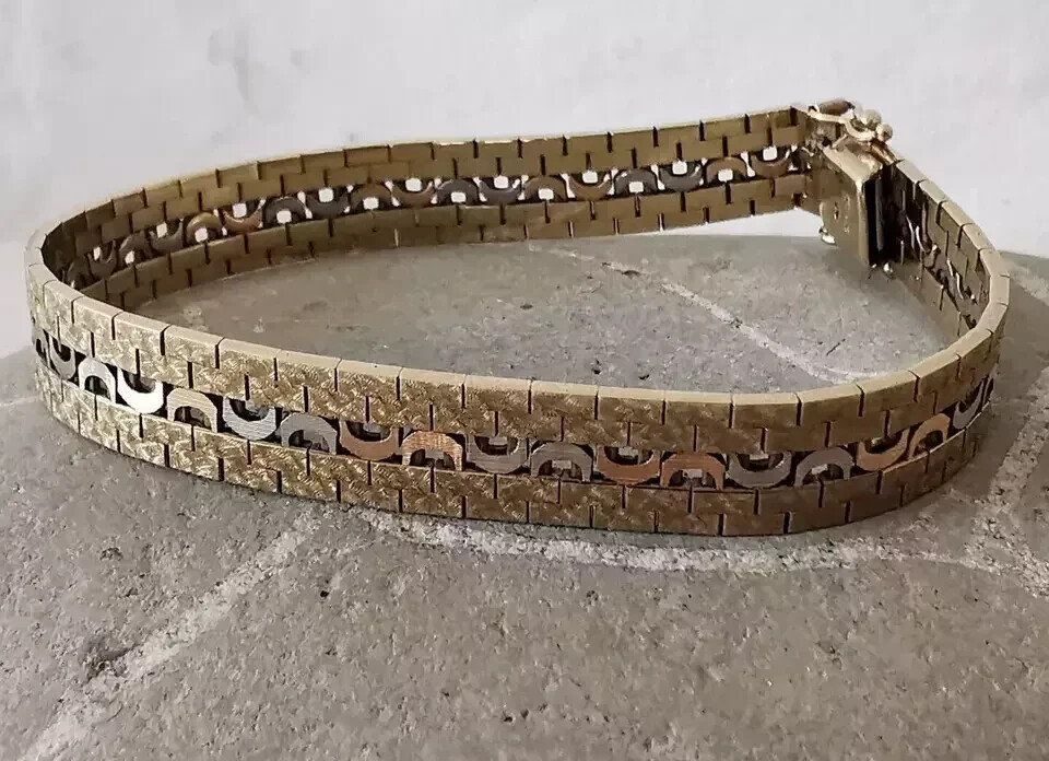 Midcentury 9ct Gold Bracelet – 20.6g – London 1979.