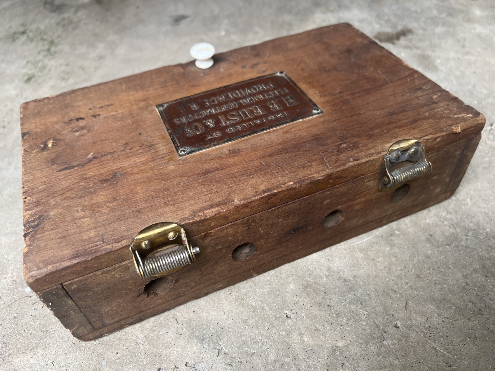 H. B. Rust Co. Electrical Contractors Providence R.I., Historical Rare 11x7x3