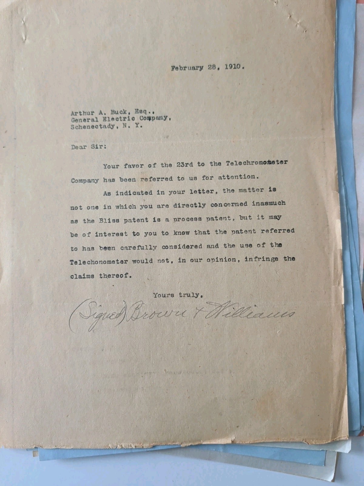 Telephone Rochester Telechronometer Meter Patent Archive 1907-1916 GE Siemens