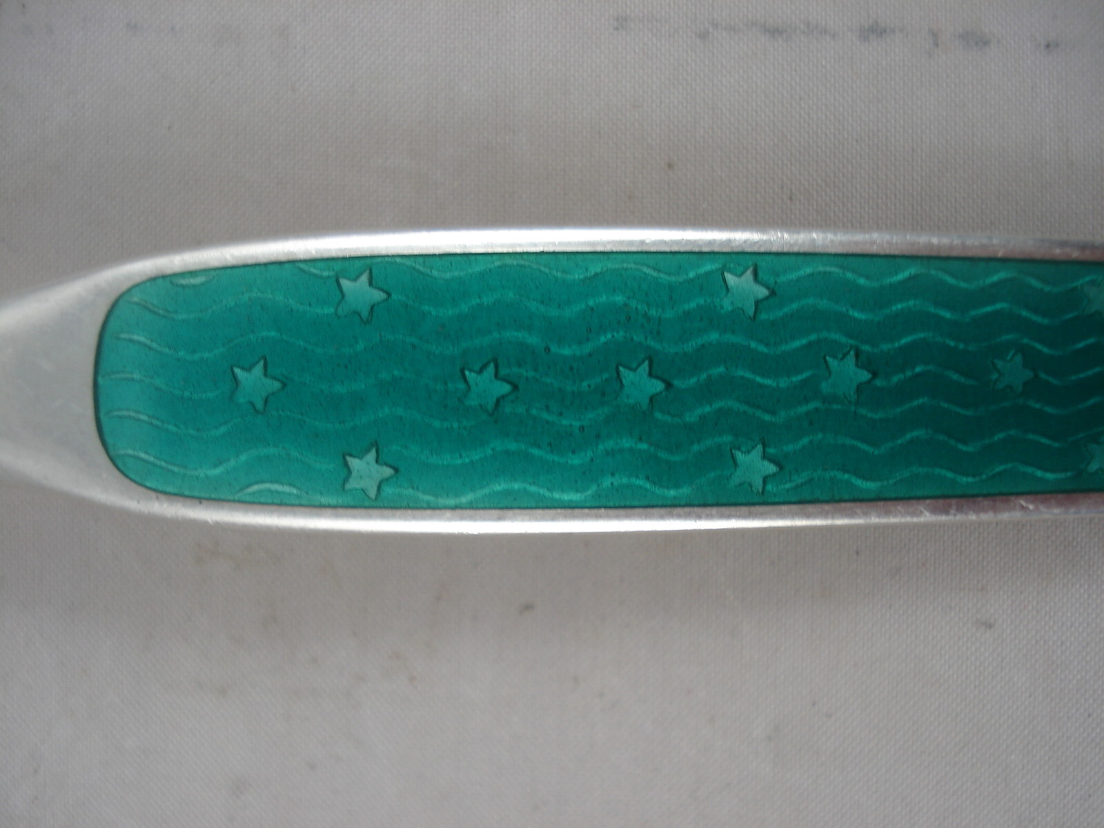 WT 3.8oz David Andersen Signed Sterling Silver 0.925 Enamel Salad Set Scrap ?