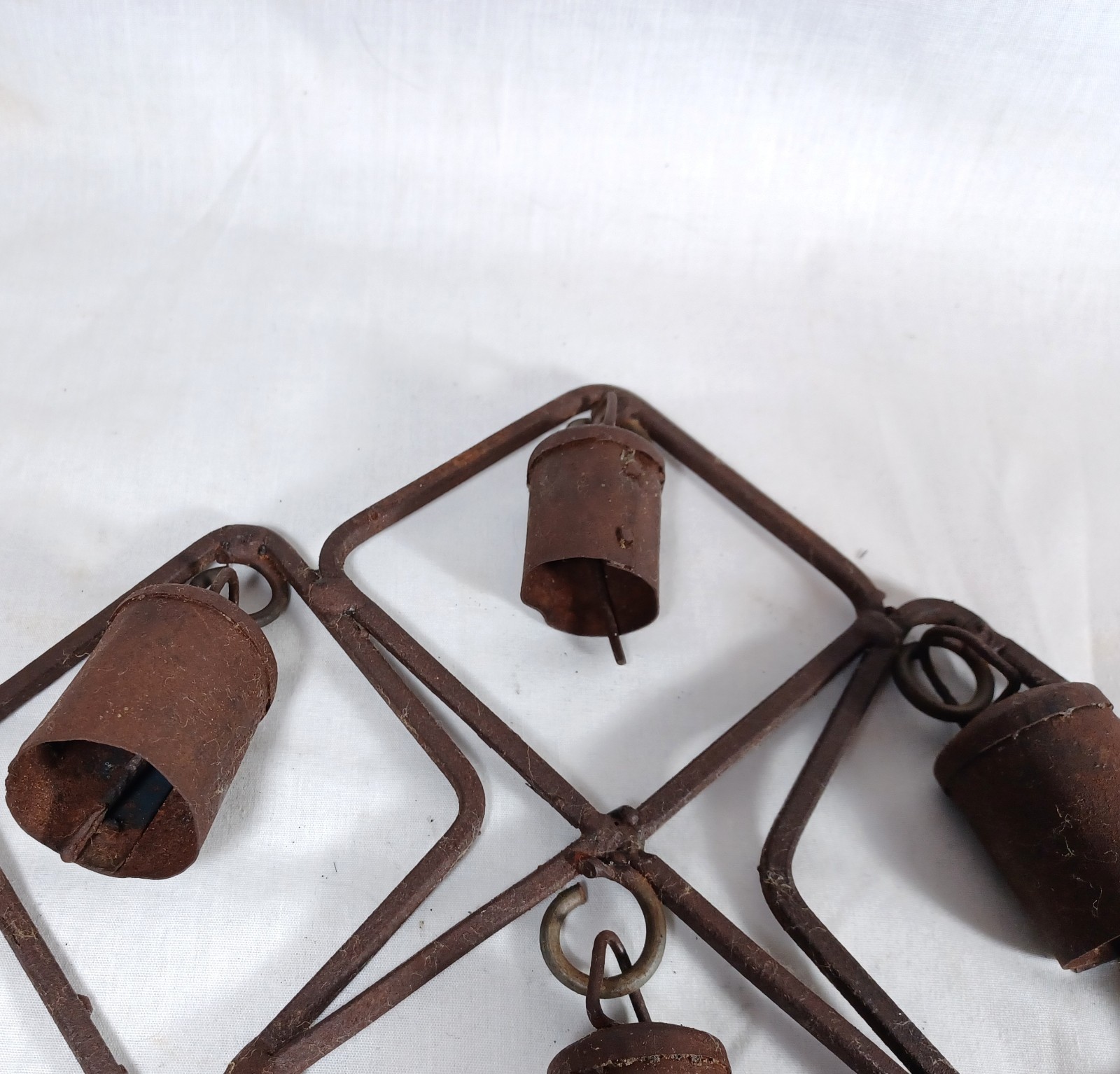 Antique Primitive Rustic Folk Farm Bells Door Bells Wind Chimes