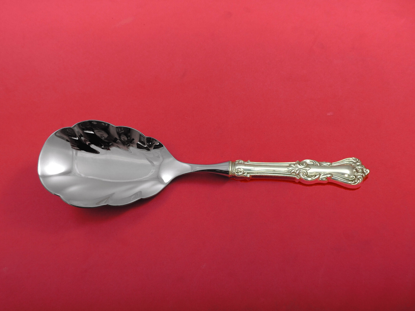 Marlborough by Reed and Barton Sterling Silver Rice Spoon Scalloped HH WS Custom