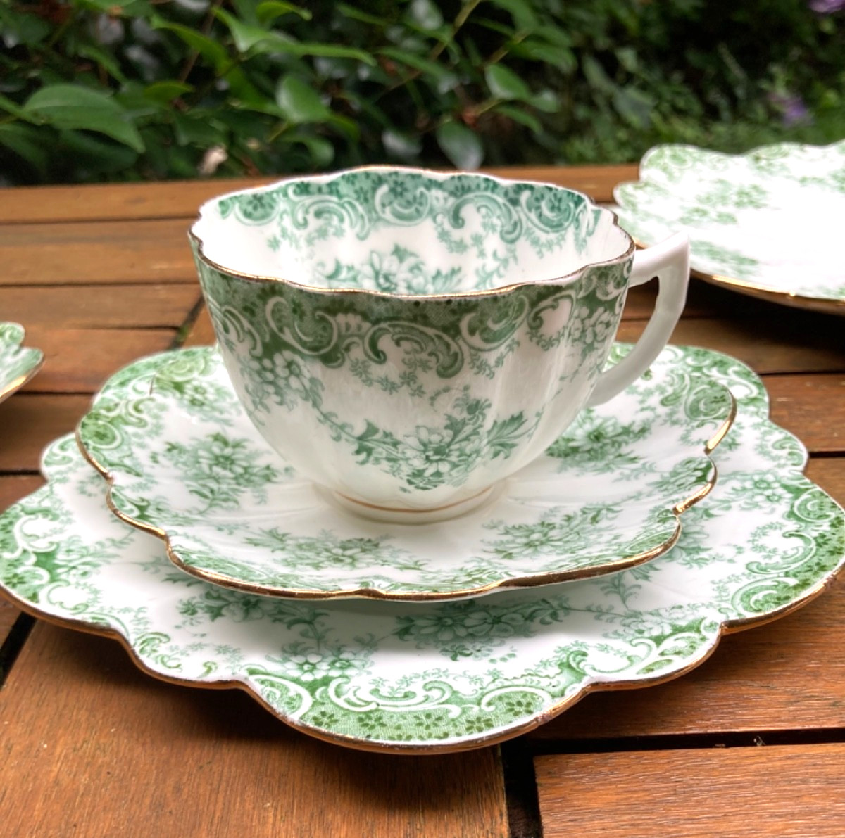 Antique Vtg Paragon Star China Foley-Wileman Style Cup Saucer and tea plate vgc