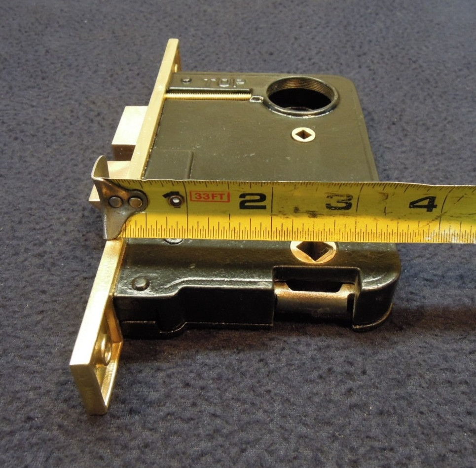 Antique Entry Mortise Lock Brass Pull Handle Cylinder Lock w/ 3 keys – Russwin