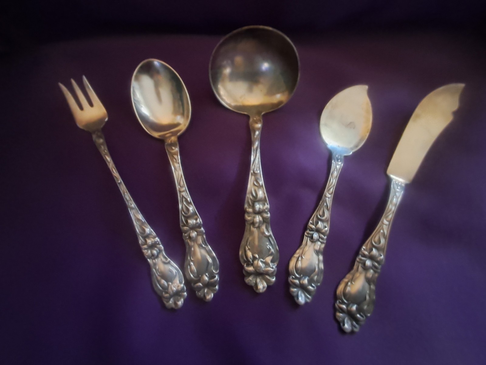 Frank M Whiting Sterling Flatware Set 65 Pc