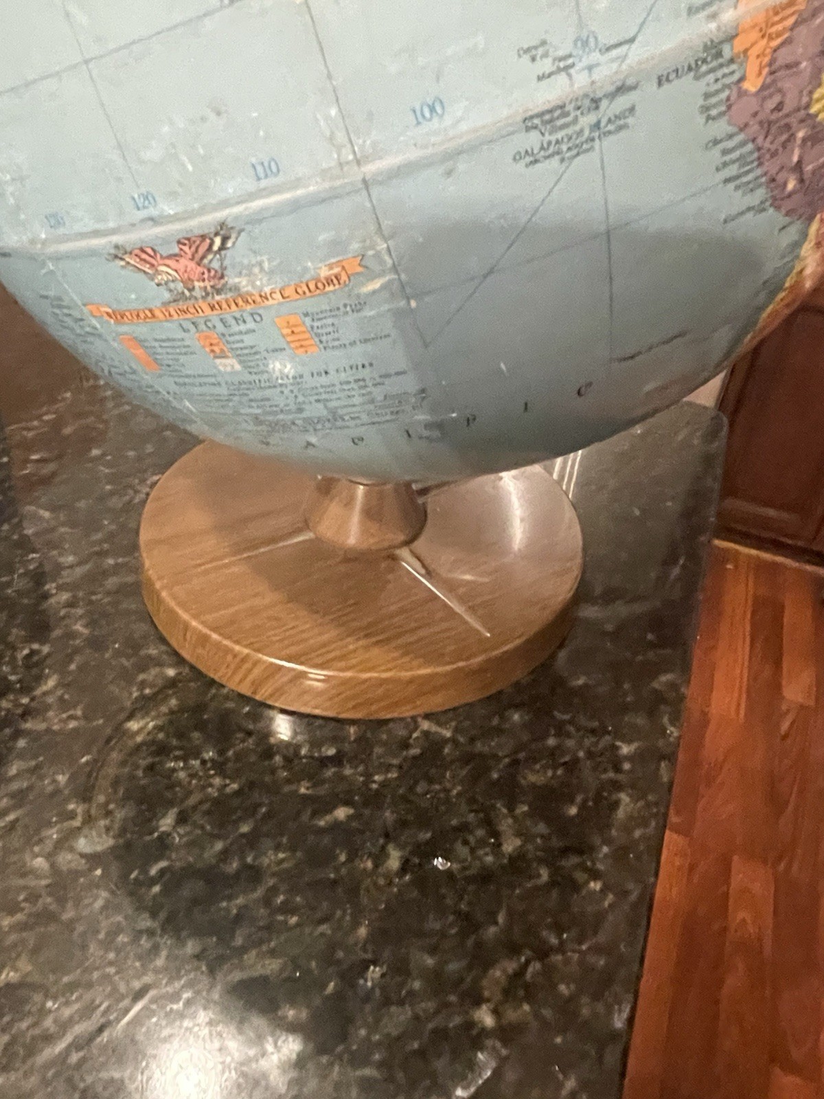 Vintage Replogle Reference Legend 12 inch Globe