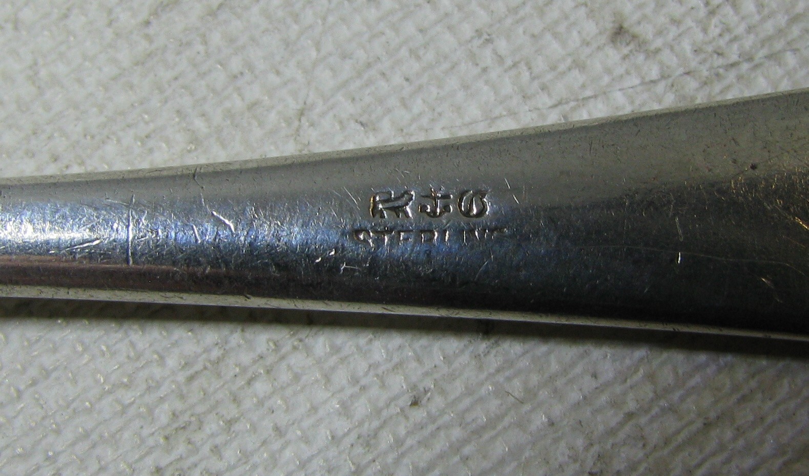 Gorham Sterling Silver Antique Engraved No. 8 Place Spoon D monogram