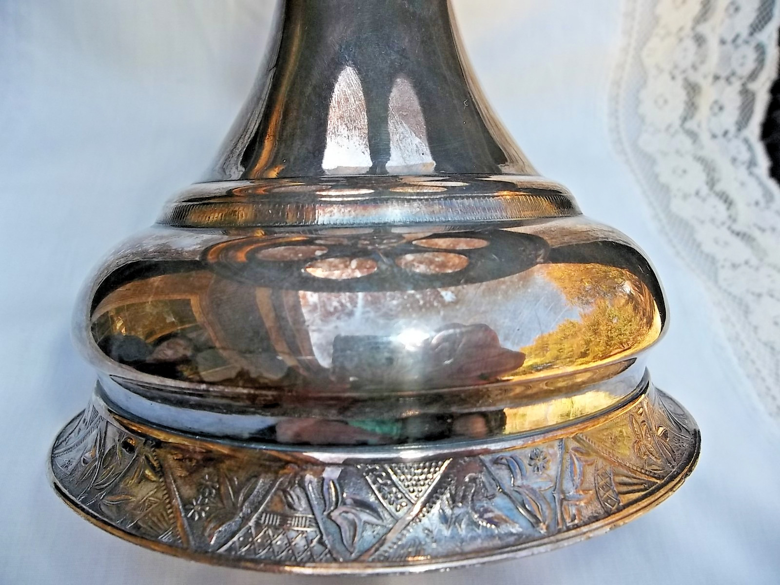 HARTFORD SILVER CASTOR/CRUET /CONDIMENT SET VICTORIAN QUADRUPLE PLATE #513 6PC