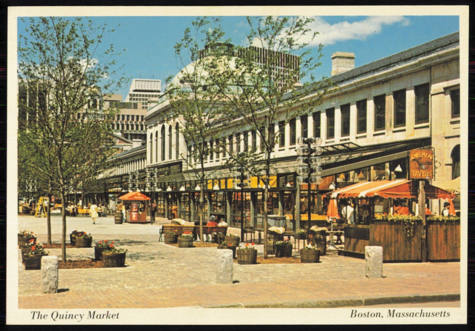 The Quincy Market, Boston Massachusetts Postcard