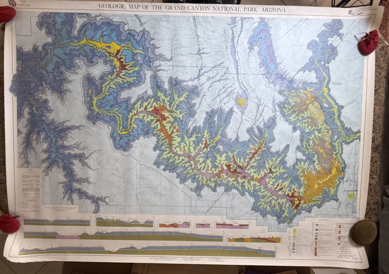1976 Geologic Map of the Grand Canyon Published Grand Canyon Nat History Assoc
