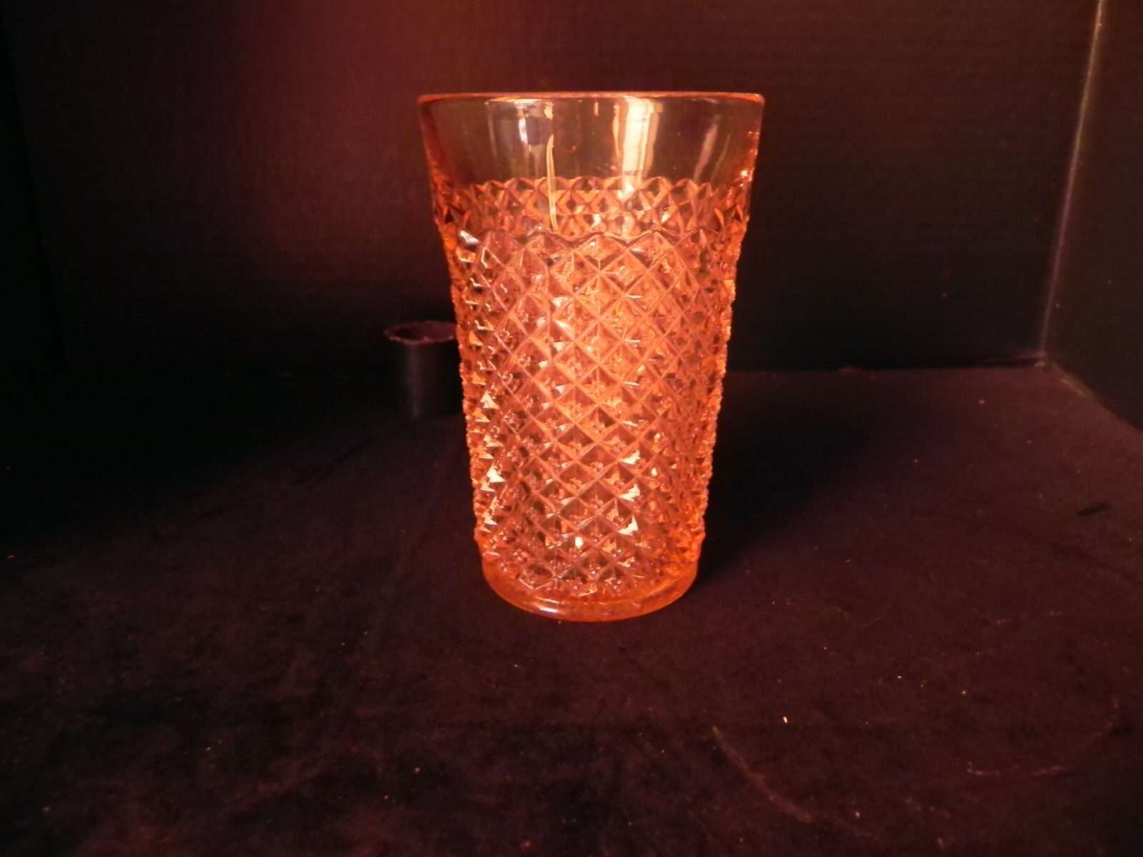 WESTMORELAND Glass ENGLISH HOBNAIL Pink 10 Oz. Flat Tumbler Round Foot