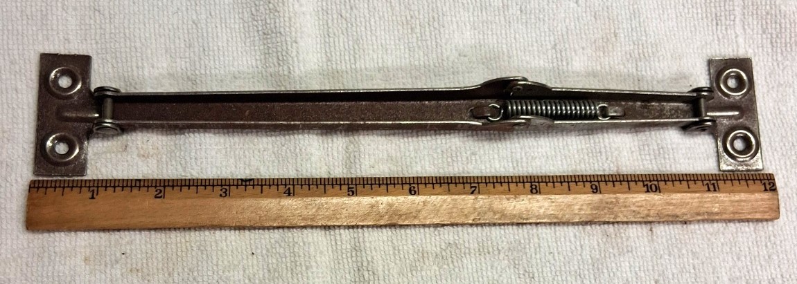 PAIR 10 INCH VINTAGE DROP LEAF TABLE SUPPORTS, SPRING LOADED, NEW OLD STOCK