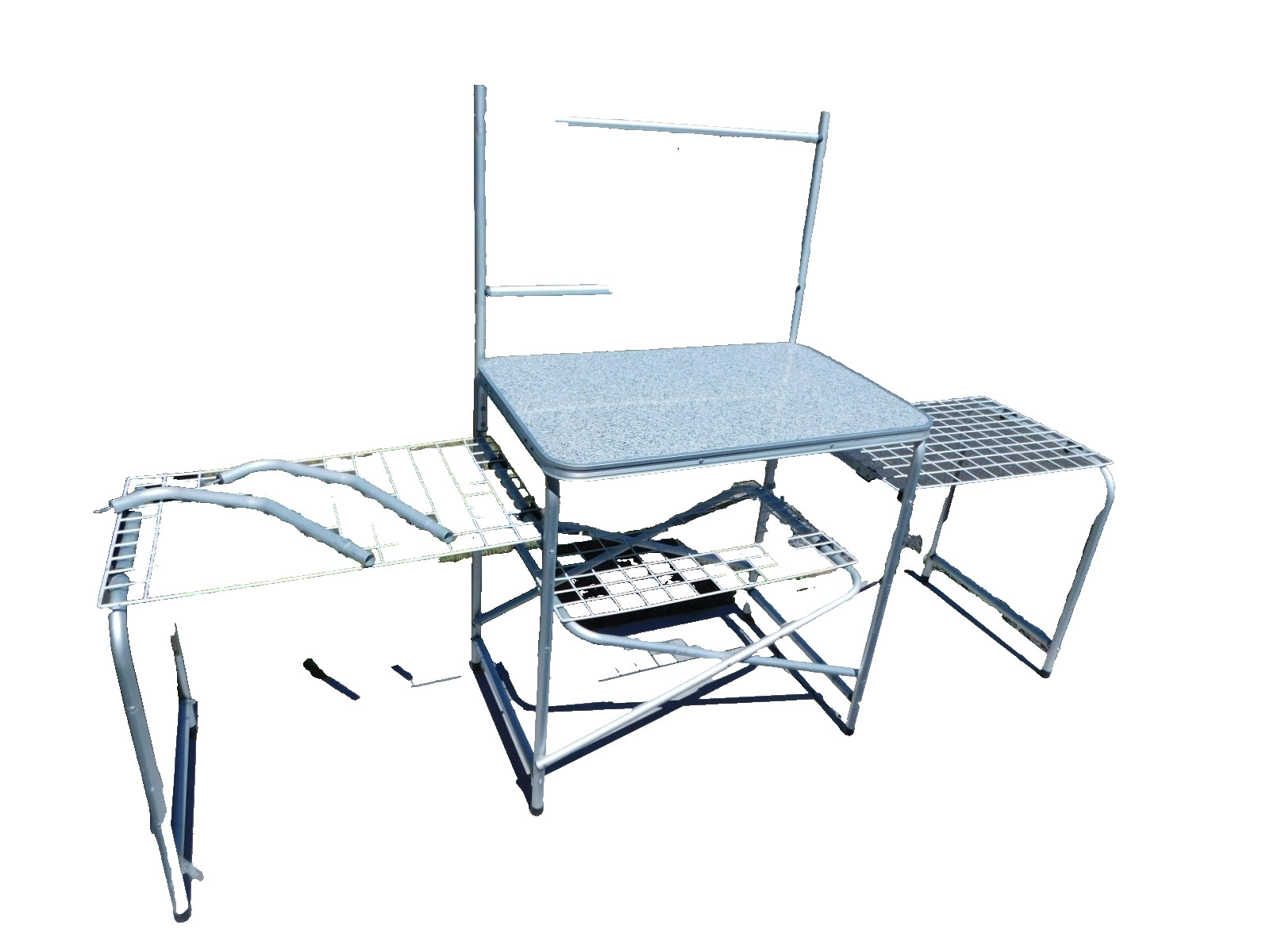 Portable Folding Picnic Camping Prep Yard Station Counter Tables Set wCarry Case