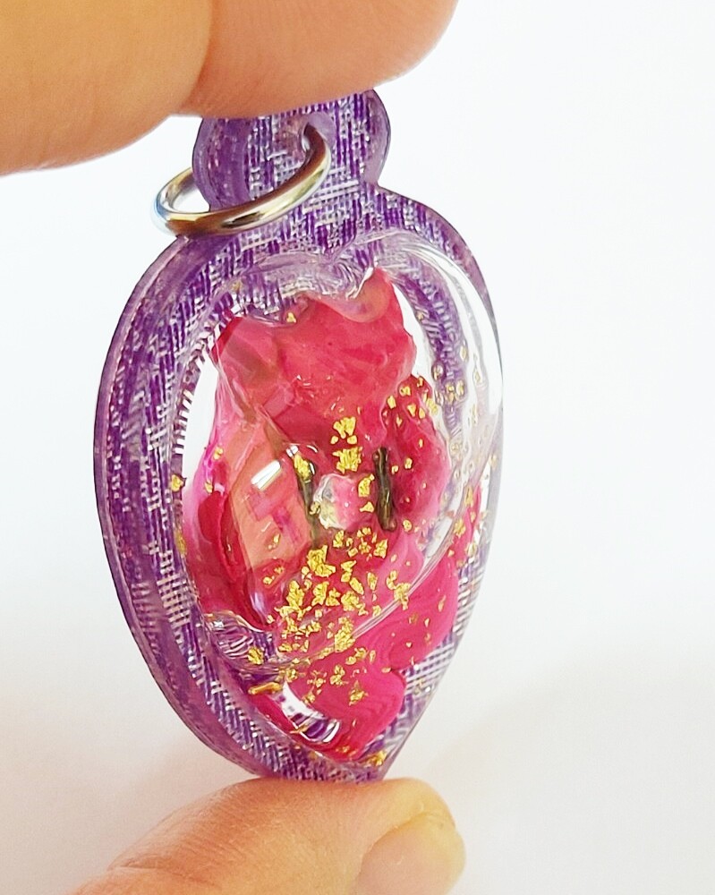Amulet Pendant Power Fox Lady 9 Tails Oil Thai Charm Ajarn KraiDej Love Wealth