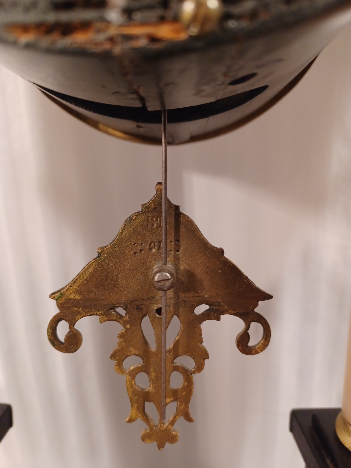 Antique AUSTRIAN AUTOMATION Table CLOCK – Cupid Grinding Arrow: 1840 & ON SALE!