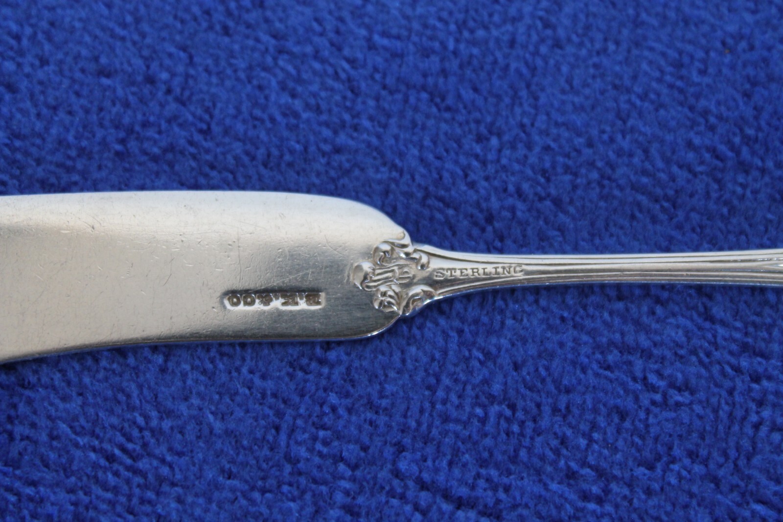 Durgin Madame Royale Flat Handle Butter Spreader 5 1/4″ MONO “MAH” 24g
