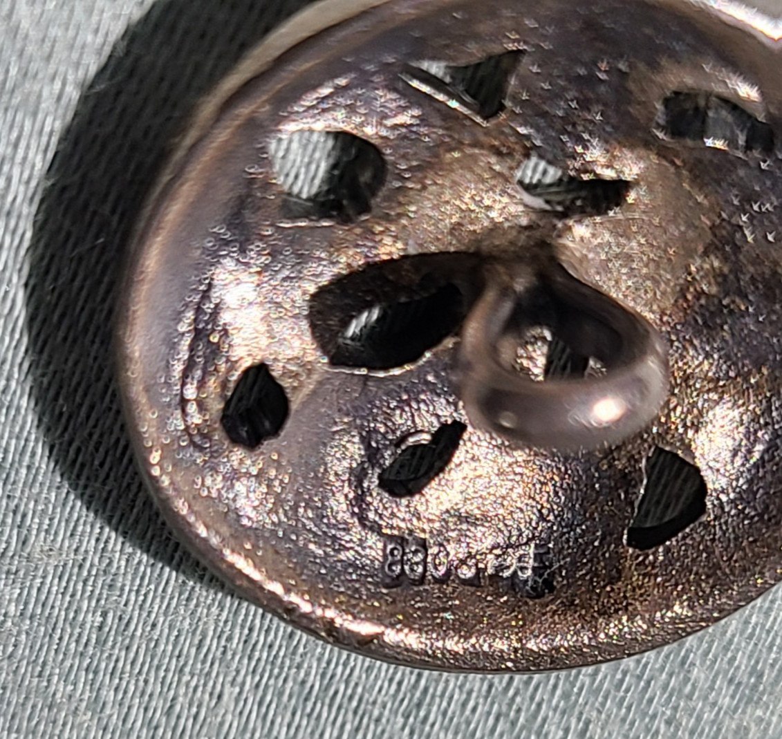 7 antique David Andersen 830 continental silver buttons, J. Tostrup box – Norway