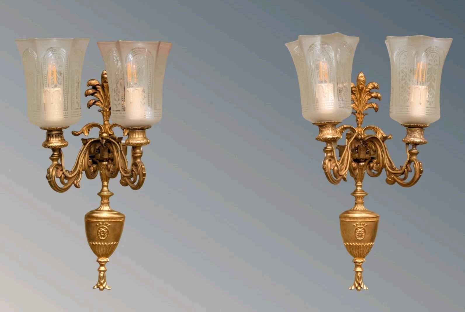 Fine Quality Pair Of Adams Style Regency Revival Wall Lights