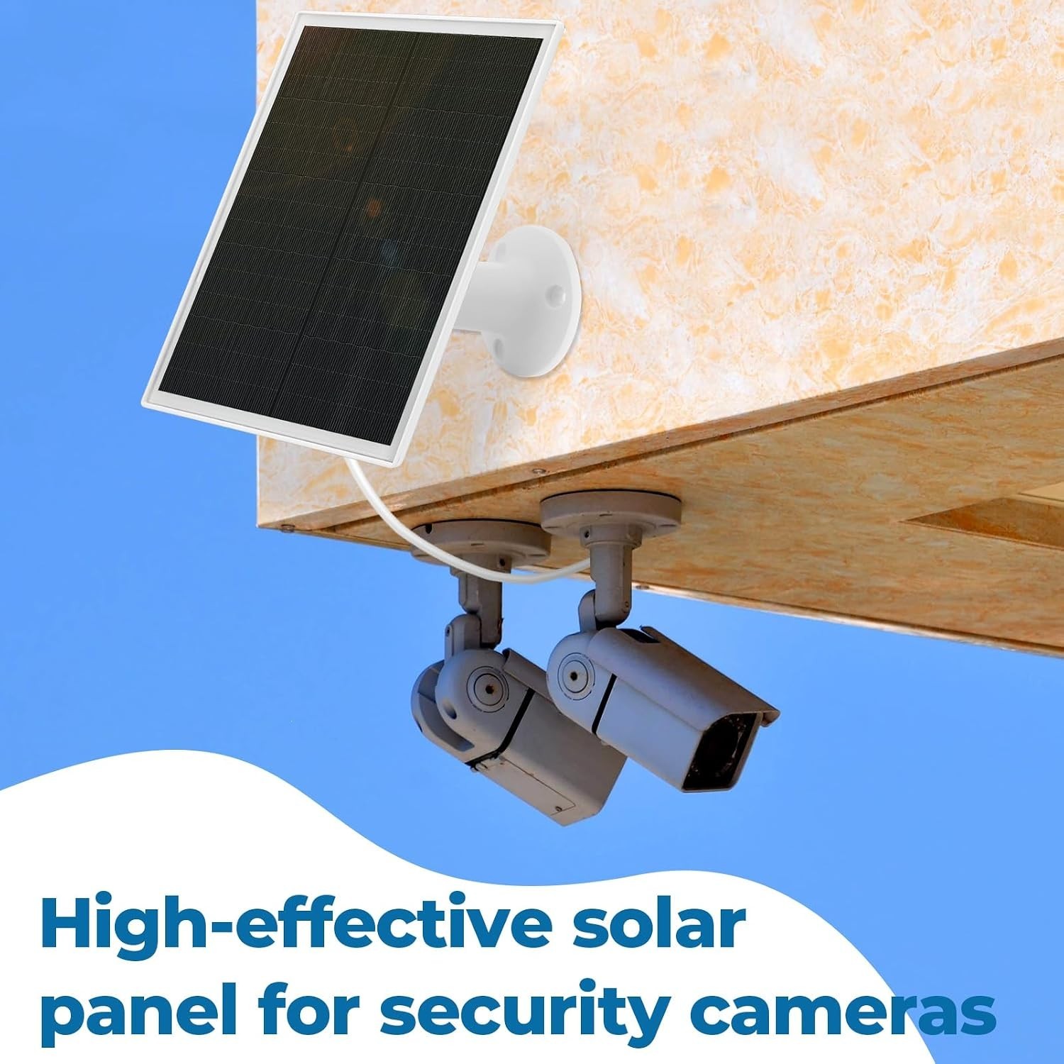4 Pack Solar Panel for Security Camera Charger Compatible with Rechargeable Batt
