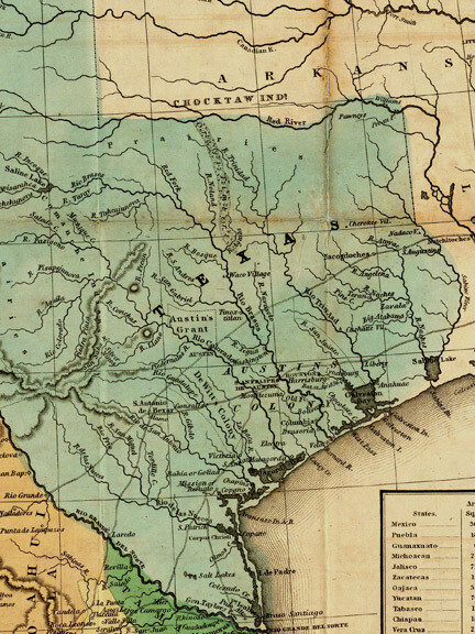“A Map of the United States of Mexico” 1846 Vintage Mexican Map – 20×24