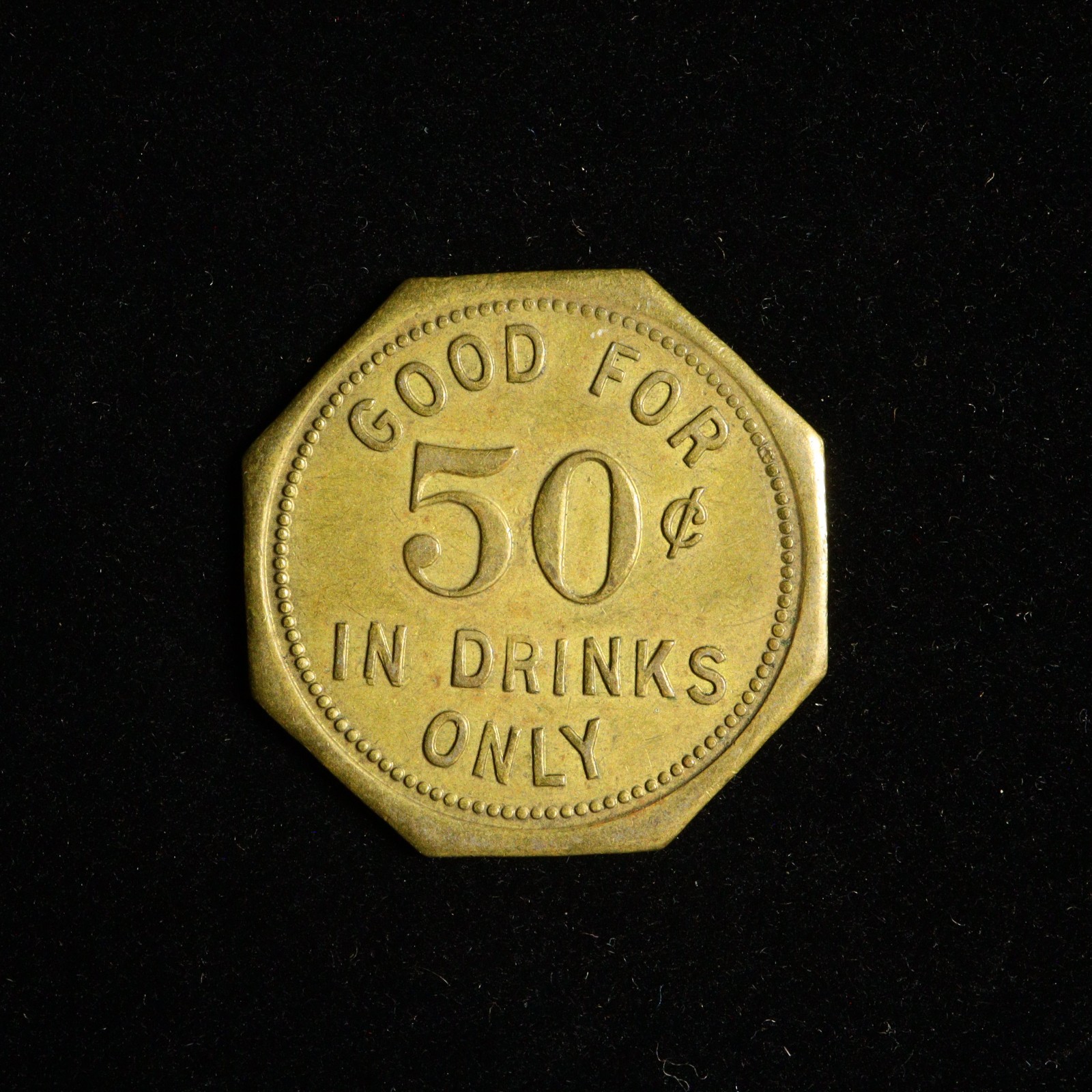 Good for 50 Cents in Drinks Only / Joe’s Bar Mandan N.DAK (North Dakota) #5349
