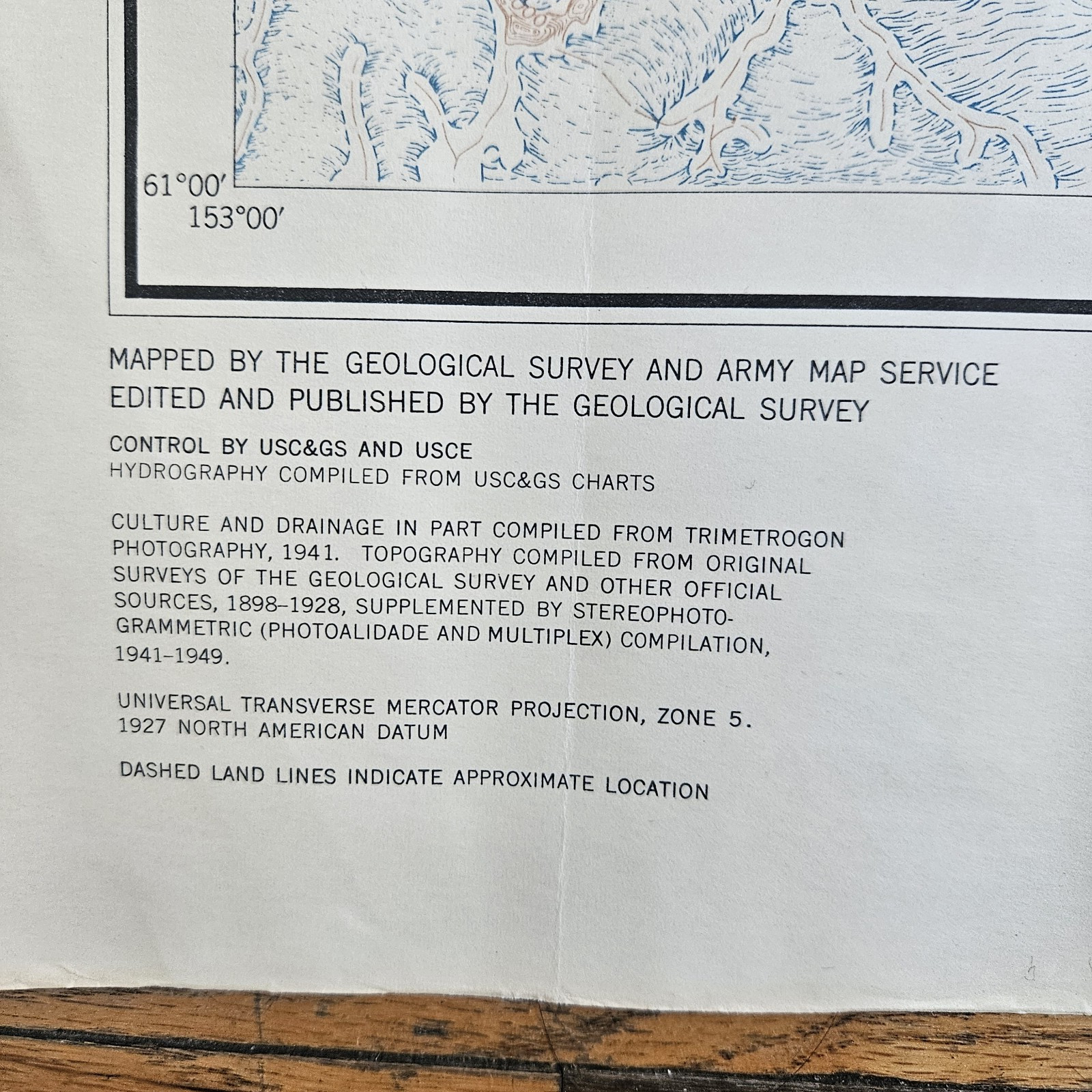 Vintage 1940-50’s Set Of USGS Seward, Anchorage, Tyonek Alaska Topographic Maps