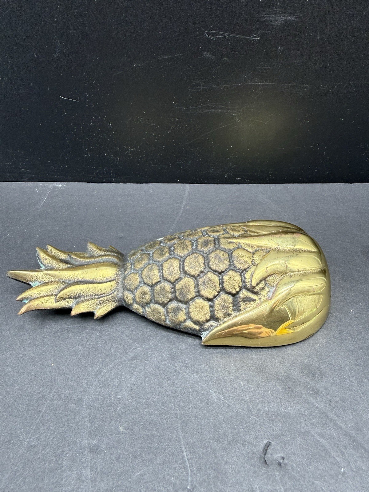 Vintage Solid Brass Pineapple Door Knocker Signed M. Healy ’97 Premium Heavy